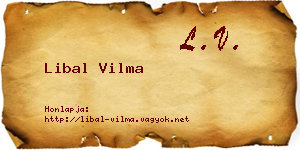 Libal Vilma névjegykártya